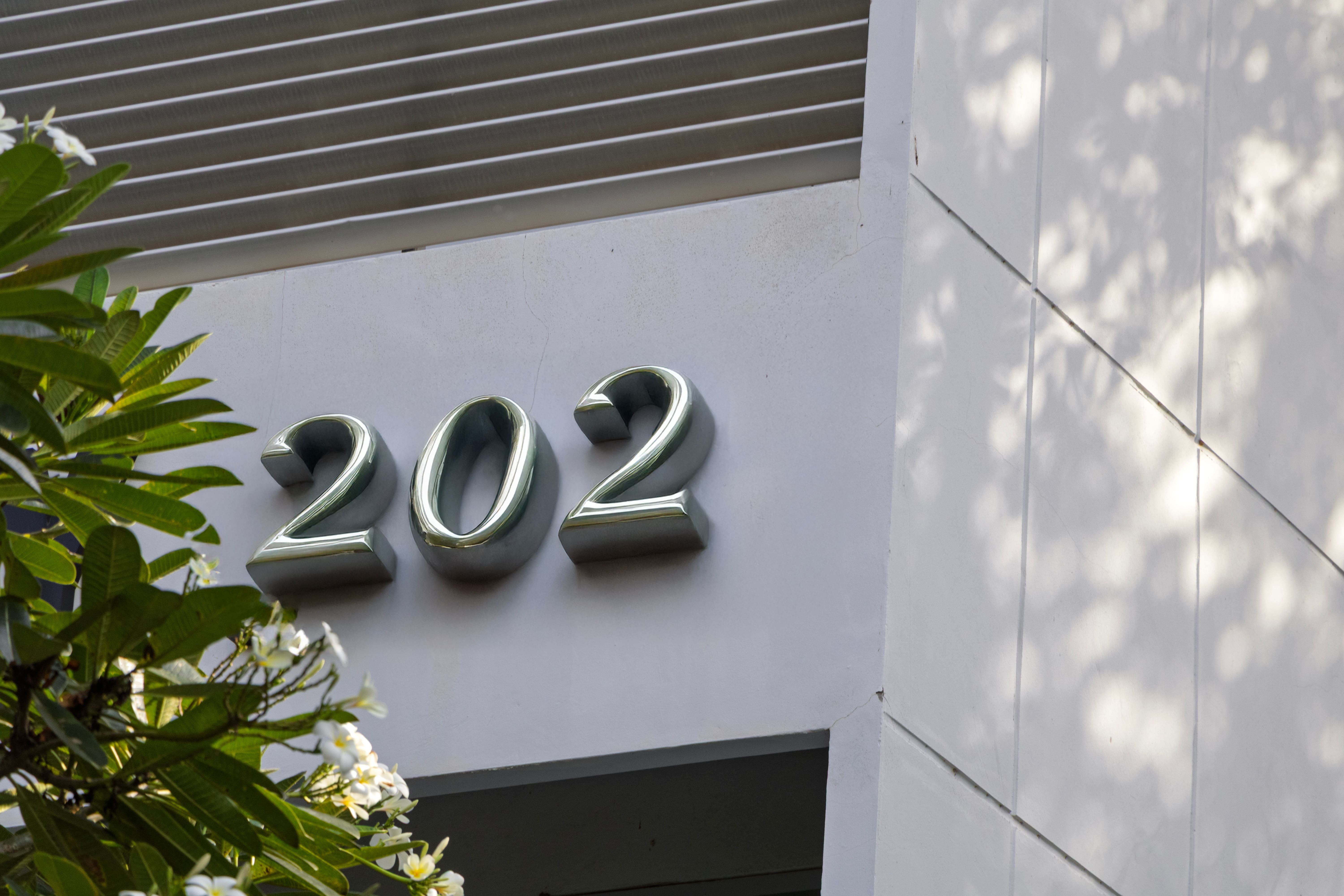 Office building exterior address